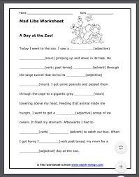 Students determine the correct part of speech to use. Free Printable Mad Libs For Kids Of All Ages Huge Collection Super Silly