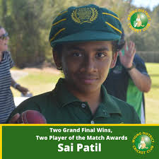 A Phenomenal Sunday for Sai Patil. Having been apart of the 14a's Grand  Final triumph in the morning, winning Player of the Match. Sai then dashed  across to take part in the