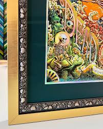 Skeletons and roses silver frame stacked inside gold ray frame for this  Dead & Company concert poster. Museum glass to finish. #customframing  #framedconcertposters #gratefuldead #skullandroses #deadandcompany  #pictureframe #raystreetcustomframing ...