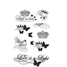 Weitere ideen zu krone tattoo design, krone tattoo, tattoo krone. Klebetattoos Tattoo Krone Schmetterling Sterne Love Story 1 Bogen 9 M