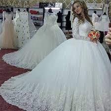 Puffy wedding dresses are designed for those who want to enhance the beauty of the chest and conceal the lower part of the figure. Hot Sale 23 Off Vestidos De Noiva Long Sleeves Princess Wedding Dresses Puffy Vintage Ball