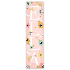 Jazlynn Boho Floral Personalized Growth Chart