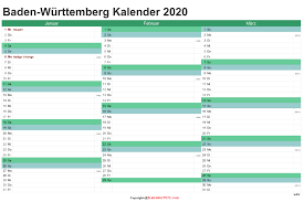 Dabei fallen 2 feiertage auf einen samstag und 4 feiertage auf einen sonntag. 2020 Sommerferien Schulferien Kalender Baden Wurttemberg Pdf