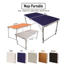 Simak 11 rekomendasi terbaiknya di sini selengkapnya. Promo Sale Termurah Meja Lipat Portable Serbaguna Uk 120cm X 60cm Model Kaki Bulat Shopee Indonesia
