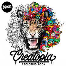 Doodle art vexx coloring pages. Creatopia A Coloring Book By Vexx