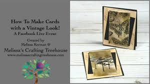 Spellbinders sets a & b rectangle 7x5in die sets to make the frames. How To Make Cards With A Vintage Look A Facebook Live Event Youtube