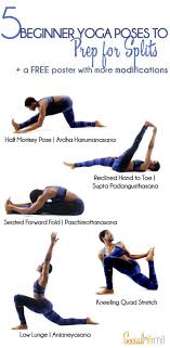 Beginner Yoga Poses To Prep For Splits In 2020 Easy Yoga Workouts Yoga For Beginners Yoga Postures
