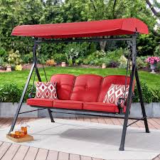 Unwinding outdoors just got even better! Marquette Canopy Swing 3 Person Patio Swing Cushion New Living Design Ideas Garden Winds Replacement Canopy Specifications Ashlyn Alvin