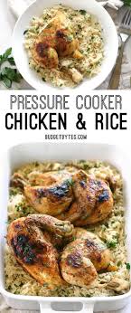 Pressure Cooker Chicken And Rice Instant Pot Recipe Budget Bytes Recipe Pressure Cooker Recipes Power Cooker Recipes Pressure Cooker Chicken