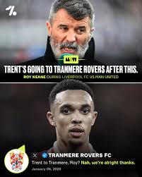 20th-placed League Two side Tranmere Rovers have officially ruled  themselves out of the race to sign Trent Alexander-Arnold 💀😅👋