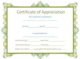 Certificate Of Appreciation Template Free Certificate Templates Certificate Of Appreciation Certificate Templates