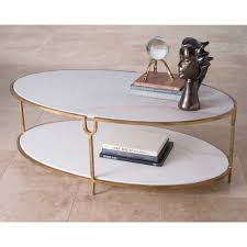 Lastly, your coffee table needs to be functional. Iron And Stone Oval Coffee Table