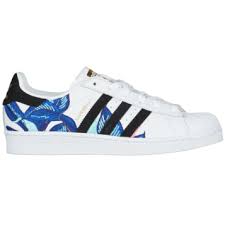 Adidas Superstar White Black Blue Flower Adidas Originals Superstar Adidas Superstar White Adidas