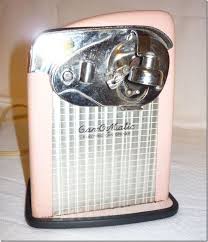 One of the doors is broken as shown, the tap does pump up and down. 1950 S Rival Pink Can O Matic Can Opener Pink Ebay Kitsch On The Blog Retro Kitchen Accessories Vintage Kitchen Appliances Vintage Kitchen Decor