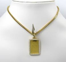 Hazado california state necklace california moving gift ca map pendant charm jewelry for women teens rose gold. Buy 10k Yellow Gold Large Diamond Credit Suisse Bar Pendant 0 80ct Online At So Icy Jewelry