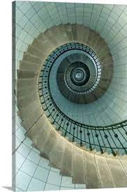 Looking Up The Spiral Staircase Of The Lighthouse Ile Vierge France Spiral Staircase Staircase Design Staircase
