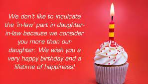 Inspirational happy birthday quote for daughter. Sweet Happy Birthday Wishes For Daughter In Law With Images