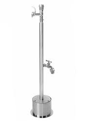 Poolside portable shower for the after swim rinse off without having to walk through the house. Outdoor Beach Pool Showers Misters Water Play Towers