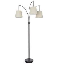 Allen Roth 80 In Bronze 4 Way Multi Head Floor Lamp With Fabric Shade At Lowes Com Floor Lamp Lamp Fabric Shades