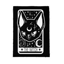 Patch The Witch Black Cat Tarot Card The Moon Tarot Card Witches Tarot Cards Tarot