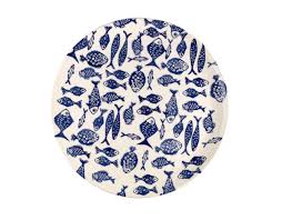 A Serving Platter With Real Wow Factor To Take Pride Of Place On The Table Preferably Piled High With Barbecued Fish P Aqua Print Sainsburys Home Sainsburys