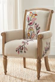 Celeste Embroidered Armchair Grandin Road Arm Chairs Living Room Chic Accent Chairs Handmade Chair