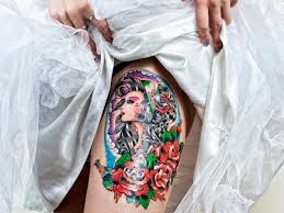 Thigh tattoos for women come in many different sizes, colors, and styles, and they range from badass in nature to meaningful and pretty to easy and small to get. Thigh Tattoos For Women 25 Exotic Collections Design Press
