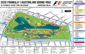 Albert Park Circuit Map For The 2012 Formula 1 Australian