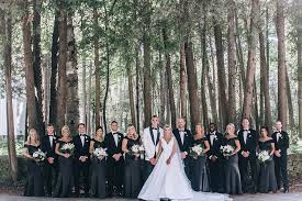 Elegant Affair With A Black And White Motif Wisconsin Bride Glamorous Wedding Wedding Motifs Wedding Bridesmaids