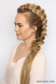 Braided mohawk hairstyle with weave lets you keep your hair and try out these gutsy styles moreover, they come in all shapes and sizes and can often be done on your own except for cornrow or box braid you'll require professional help. Dutch Mohawk Braid Hairstyles Missy Sue