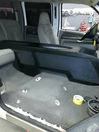 Custom Console Built In A Ford F350 Two Sundownaudio Sa8v2 S Builtbyben At Extraordinaryaudio In Win Custom Car Interior Custom Car Audio Car Console