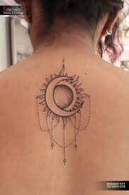 Maybe you would like to learn more about one of these? Awesome Sun Moon Combination Tattoo Design And Tattoo By Aaryan Tattooist Tattoo Style Lines Moon Tattoo Designs Sun Tattoos Moon Tattoo