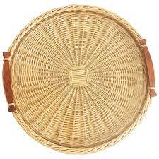 Maybe you would like to learn more about one of these? Hermes Oseraie Large Tray Round Serving Platter Wicker And Bridle Leather In Box Wicker Large Tray Leather Handle