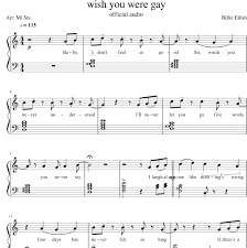 Piano Sheet Music Pdf Billie Eilish Wish You Wer In 2020 With Images Cello Sheet Music Violin Sheet Music Clarinet Sheet Music