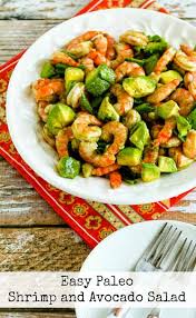 Easy Paleo Shrimp And Avocado Salad Recettes Poissons Et Fruits De Mer Plat Sans Viande Recettes Minceur