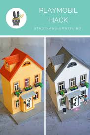Das romantische puppenhaus von playmobil ist das vorgängermodell und überzeugt mit einer rosafarbenen fassade, hinter der sich. Playmobil Hack Umstyling Des Stadthauses Cuchikind Playmobil Haus Playmobil Playmobil Kinderzimmer