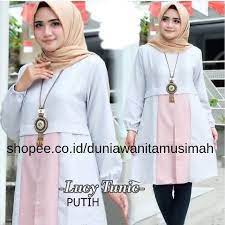 Kontak admin yg ada di dalam video. Baju Atasan Muslim Remaja Modis Moscrepe Model Baju Atasan Wanita Lengan Panjang Muslim Terbaru Shopee Indonesia