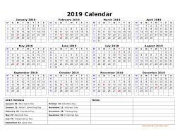 united state holidays 2019 calendar template printables google sheets