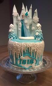 Gateau D Anniversaire Reine Des Neiges Frozen Themed Birthday Cake Elsa Cake Frozen Winter Cake