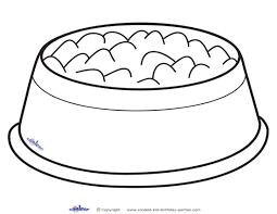 Free, printable coloring pages of dogs and puppies are of fun for kids! Printable Dog Bowl Decoration Coolest Free Printables