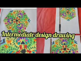 Intermediate Hand Fan Design Drawing Using Tracing Paper By My Student Youtube In 2020 Elementary Drawing Designs To Draw Tracing Paper