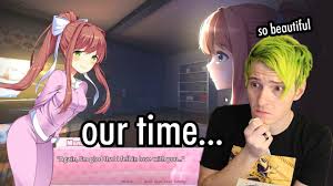 We Watch Anime With Monika Doki Doki Literature Club Our Time Youtube Literature Club Literature Youtube