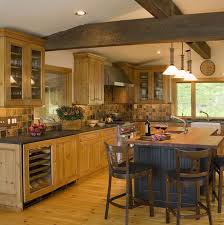 The victorian home of designer henri quinta and his wife, françoise, in perpignan, france, has a kitchen packed with plenty of work surfaces on which to both cook and create flower arrangements; 33 Modern Style Cozy Wooden Kitchen Design Ideas