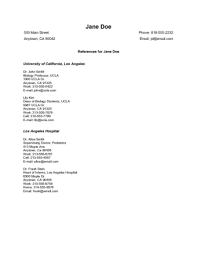 how to include references on a resume