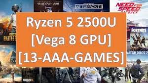 Coming straight to the benchmarks, both chips were tested in 3dmark 11. Ryzen 5 2500u Rx Vega 8 Benchmarks In 13 Games Youtube