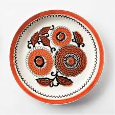 Red floral ceramic salt box. 9 Endearing Vintage Plates Adirondack Girl Heart