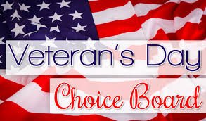 See more ideas about memorial day, veterans day, patriotic holidays. Veterans Day Choice Board Ashleigh S Education Journey