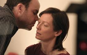 Tilda swinton, who plays the anguished mother, is far too specific a screen presence to be an easy audience surrogate. We Need To Talk About Kevin 2011