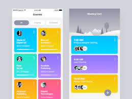 Mobile cards inspirational designs, illustrations, and graphic elements from the world's best designers. Courses Meeting Card App Design Card Design Cards