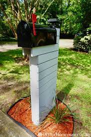 We absolutely love the wave pattern and if you happen to live in a number 9, you probably will go crazy about the number 9 mail box. How To Build A Mid Century Inspired Mailbox Mother Daughter Projects